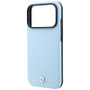 BMW Kevlar Metal Logo MagSafe kaitsekott Apple iPhone 18 Pro / 17 Pro jaoks, sinine