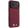 BMW M Carbon Printed Ring MagSafe kaitsekott Apple iPhone 18 Pro / 17 Pro jaoks, burgundy