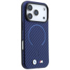 BMW M Carbon Printed Ring MagSafe kaitseümbris Apple iPhone 18 Pro Max / 17 Pro Max jaoks, tumesinine