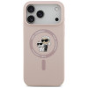 Karl Lagerfeld silikoonist Karl&Choupette Ring MagSafe kate Apple iPhone 18 Pro Max / 17 Pro Max jaoks, roosa