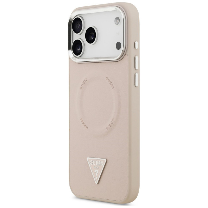 Guess Triangle Logo MagSafe kate Apple iPhone 18 Pro Max / 17 Pro Max, roosa