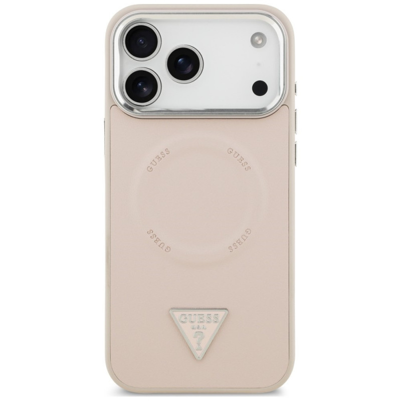 Guess Triangle Logo MagSafe kate Apple iPhone 18 Pro Max / 17 Pro Max, roosa