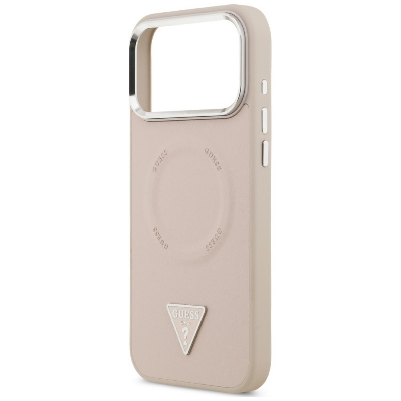 Guess Triangle Logo MagSafe kate Apple iPhone 18 Pro Max / 17 Pro Max, roosa