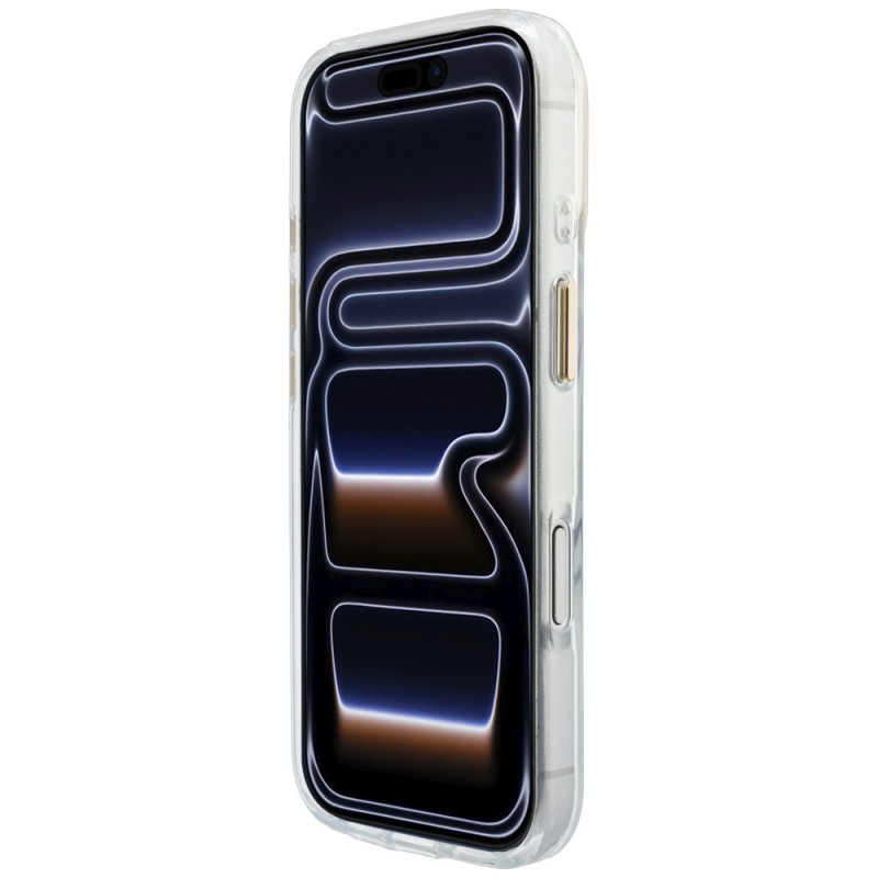 Guess IML Script Metal MagSafe kate Apple iPhone 18 Pro / 17 Pro jaoks, läbipaistev