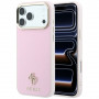 Guess Saffiano Small 4G & Classic Logo MagSafe kott Apple iPhone 18 Pro / 17 Pro jaoks, roosa