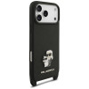 Karl Lagerfeld Saffiano Karl&Choupette Metal Pin CBDY Strap kaitsekott Apple iPhone 18 Pro Max / 17 Pro Max jaoks, must