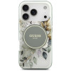 Guess IML Flower & Tonal Circle MagSafe kott Apple iPhone 18 Pro Max / 17 Pro Max jaoks, roheline