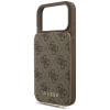 Guess 4G Cardslots & Magnetic Closure Crossbody kott-kate Apple iPhone 18 Pro / 17 Pro jaoks, pruun