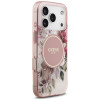Guess IML Flower & Tonal Circle MagSafe ümbris Apple iPhone 18 Pro / 17 Pro jaoks, roosa