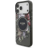 Guess IML Flowers Pearl Strap MagSafe ümbris Apple iPhone 18 Pro Max / 17 Pro Max, must