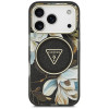 Guess IML Glitter Flowers Triangle MagSafe kate Apple iPhone 18 Pro Max / 17 Pro Max jaoks, must