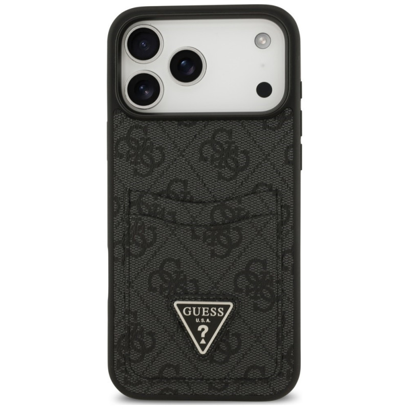 Guess 4G Double Card Triangle kaitsekott Apple iPhone 18 Pro Max / 17 Pro Max, must