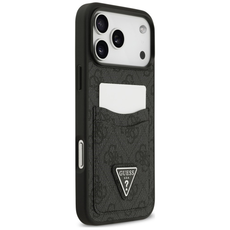 Guess 4G Double Card Triangle kaitsekott Apple iPhone 18 Pro Max / 17 Pro Max, must