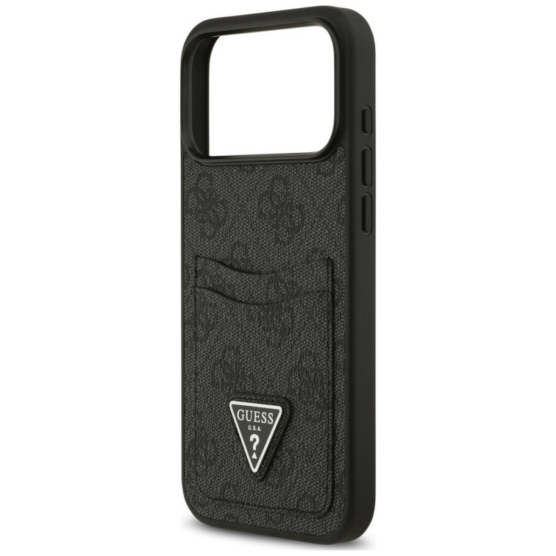 Guess 4G Double Card Triangle kaitsekott Apple iPhone 18 Pro Max / 17 Pro Max, must