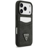 Guess 4G Double Card Triangle kaitsekott Apple iPhone 18 Pro / 17 Pro mudelile, must