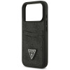 Guess 4G Double Card Triangle kaitsekott Apple iPhone 18 Pro / 17 Pro mudelile, must