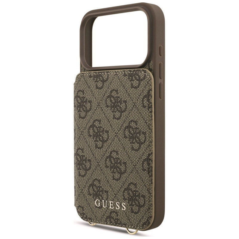 Guess 4G Cardslots & Magnetic Closure Crossbody kott-kate Apple iPhone 18 Pro Max / 17 Pro Max, pruun