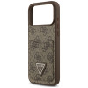 Guess 4G Double Card Triangle kaitsekott Apple iPhone 18 Pro Max / 17 Pro Max, pruun