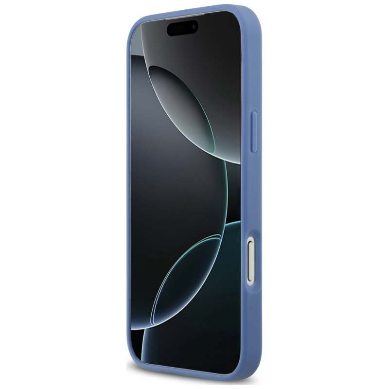 Guess 4G Double Card Triangle kaitsekott Apple iPhone 18 Pro Max / 17 Pro Max, sinine