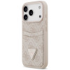 Guess 4G Double Card Triangle kaitsekott Apple iPhone 18 Pro Max / 17 Pro Max, roosa