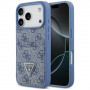 Guess 4G Double Card Triangle kaitsekott Apple iPhone 18 Pro / 17 Pro mudelile, sinine