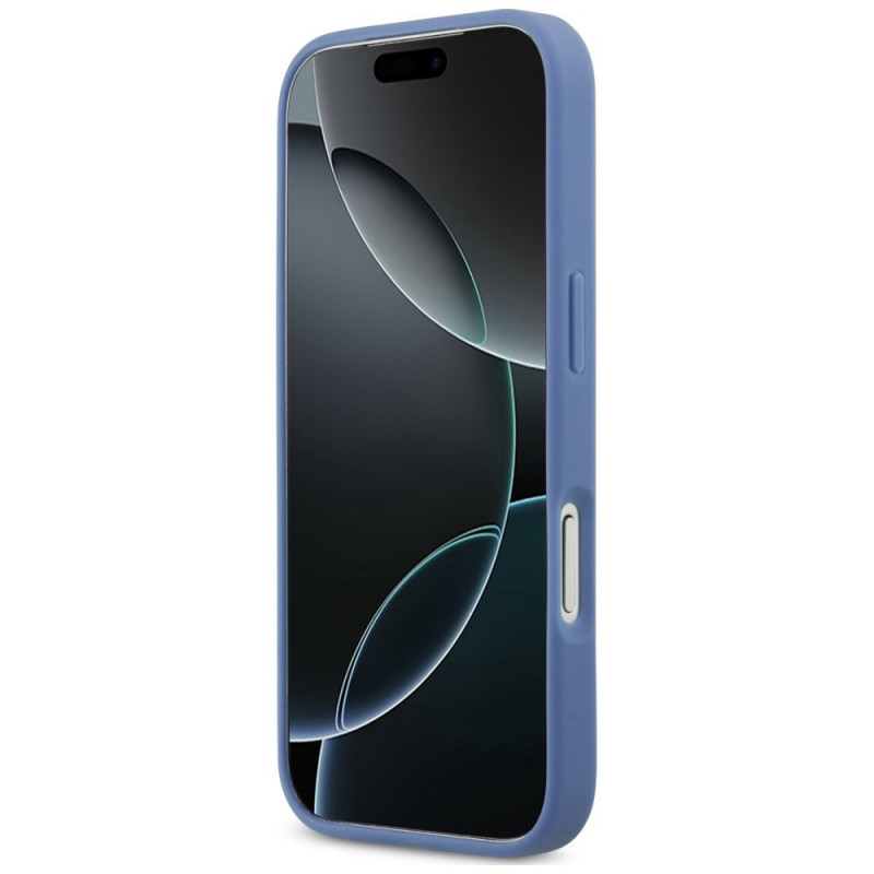 Guess 4G Double Card Triangle kaitsekott Apple iPhone 18 Pro / 17 Pro mudelile, sinine