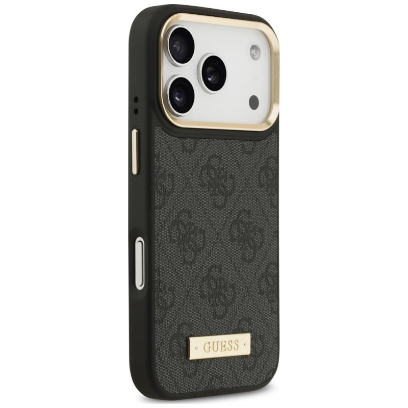 Guess 4G Logo Plate MagSafe kaitsekate Apple iPhone 18 Pro Max / 17 Pro Max, must