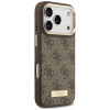 Guess 4G Logo Plate MagSafe kaitsekate Apple iPhone 18 Pro / 17 Pro jaoks, pruun