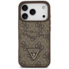Guess 4G Double Card Triangle kaitsekott Apple iPhone 18 Pro / 17 Pro jaoks, pruun