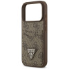 Guess 4G Double Card Triangle kaitsekott Apple iPhone 18 Pro / 17 Pro jaoks, pruun