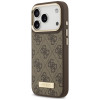 Guess 4G Logo Plate MagSafe kaitseümbris Apple iPhone 18 Pro Max / 17 Pro Max jaoks, pruun