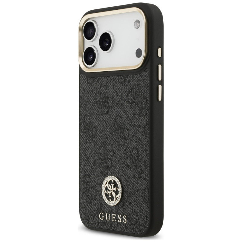 Guess 4G Strass Logo MagSafe kaitsekott Apple iPhone 18 Pro Max / 17 Pro Max, must