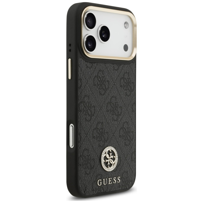 Guess 4G Strass Logo MagSafe kaitsekott Apple iPhone 18 Pro Max / 17 Pro Max, must