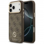 Guess 4G Strass Logo MagSafe kaitsekate Apple iPhone 18 Pro Max / 17 Pro Max jaoks, pruun