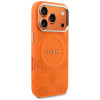 Guess Peony Hot Stamp MagSafe kaitsekott Apple iPhone 18 Pro Max / 17 Pro Max jaoks, oranž