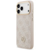 Guess 4G Strass Logo MagSafe kaitsekott Apple iPhone 18 Pro Max / 17 Pro Max jaoks, roosa