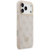 Guess 4G Strass Logo MagSafe kaitsekott Apple iPhone 18 Pro Max / 17 Pro Max jaoks, roosa