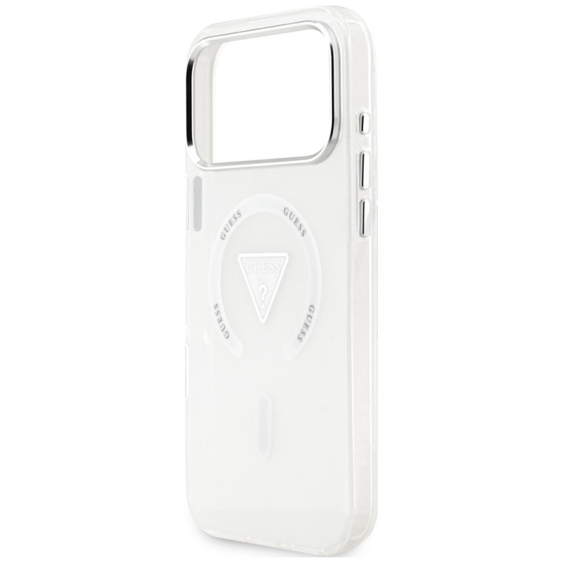Guess IML Gradient Triangle Logo MagSafe kaitsekott Apple iPhone 18 Pro Max / 17 Pro Max jaoks, läbipaistev