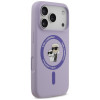 Karl Lagerfeld silikoonkate Karl&Choupette Ring MagSafe Apple iPhone 18 Pro / 17 Pro jaoks, lilla