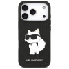Karl Lagerfeld Saffiano Mono Patch Choupette kott Apple iPhone 18 Pro / 17 Pro jaoks, must