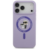 Karl Lagerfeld silikoonkate Karl&Choupette Ring MagSafe Apple iPhone 18 Pro Max / iPhone 17 Pro Max jaoks, lilla