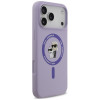 Karl Lagerfeld silikoonkate Karl&Choupette Ring MagSafe Apple iPhone 18 Pro Max / iPhone 17 Pro Max jaoks, lilla