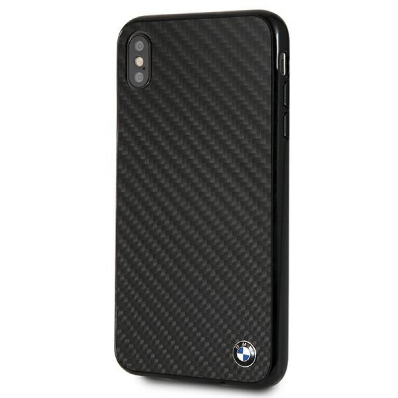 BMW BMHCI65MBC Signature Carbon kõvakate Apple iPhone XS Maxile, must