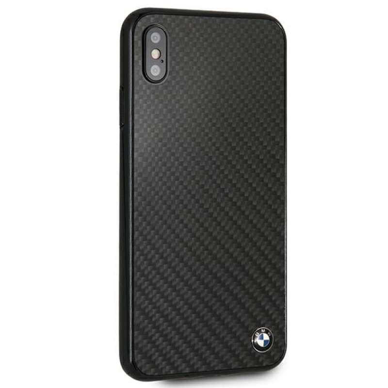 BMW BMHCI65MBC Signature Carbon kõvakate Apple iPhone XS Maxile, must