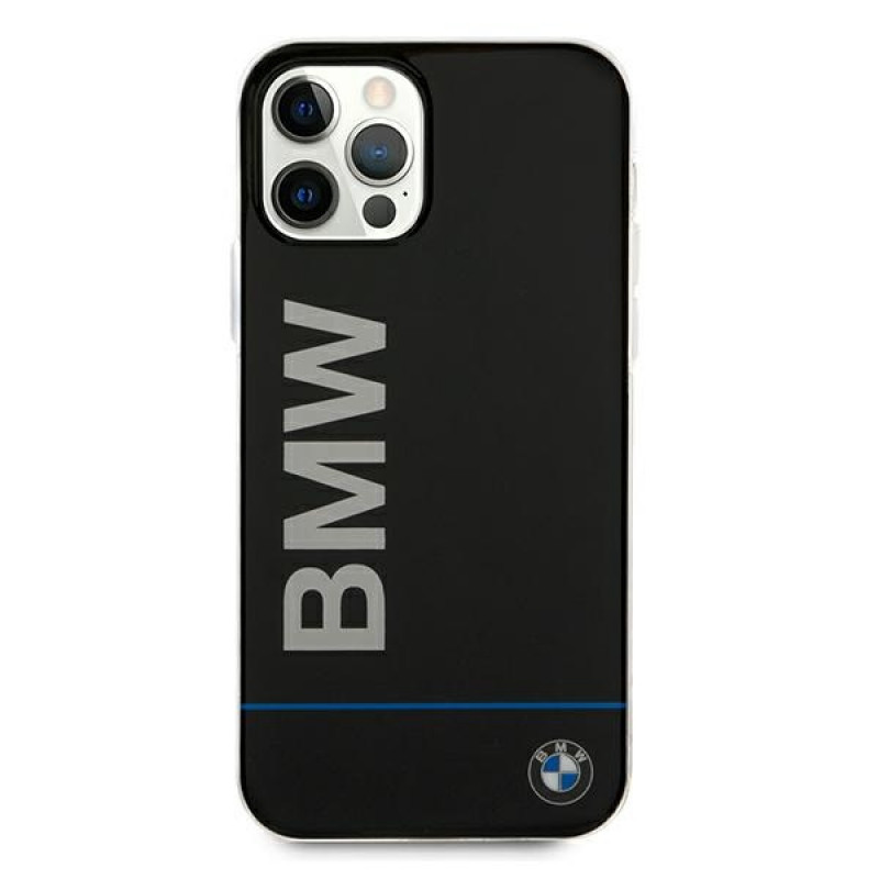 BMW BMHCP12MPCUBBK Signature Printed Logo kõvakate Apple iPhone 12 / 12 Pro jaoks, must