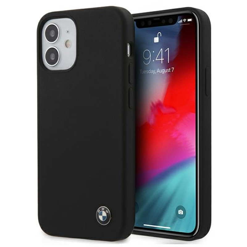 BMW BMHCP12SSILBK Silicone Signature Hardcase Apple iPhone 12 mini jaoks, must