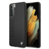BMW BMHCS21MSLLBK Signature Logo Imprint kõvakate Samsung Galaxy S21+ jaoks, must