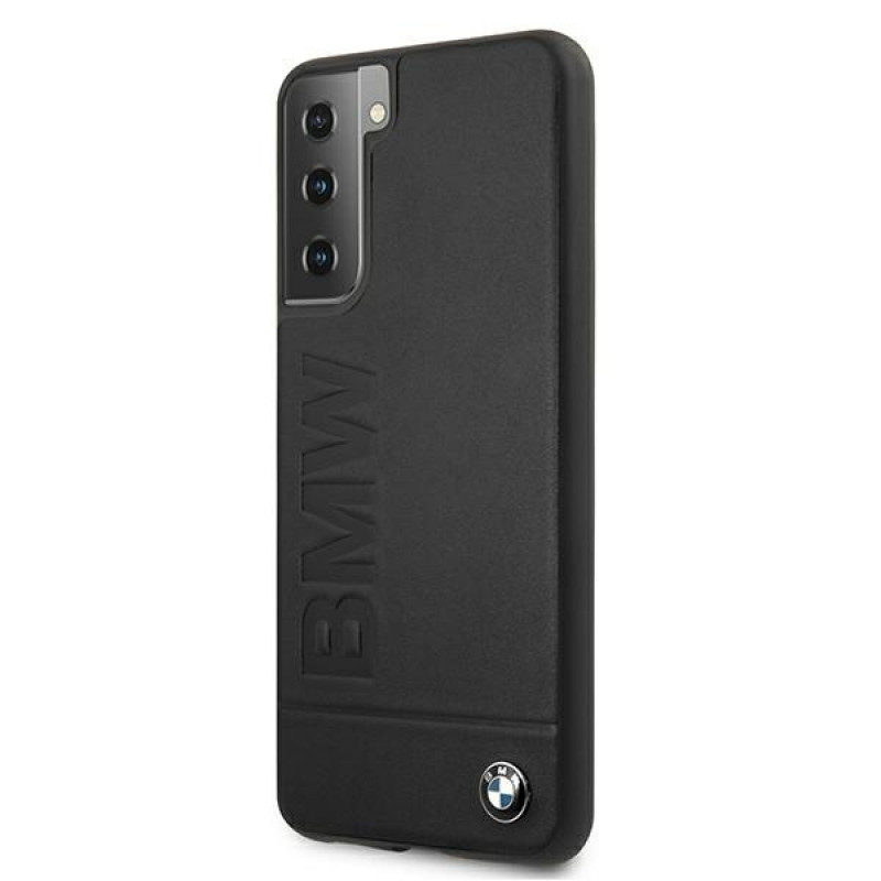 BMW BMHCS21MSLLBK Signature Logo Imprint kõvakate Samsung Galaxy S21+ jaoks, must