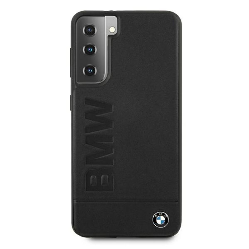 BMW BMHCS21MSLLBK Signature Logo Imprint kõvakate Samsung Galaxy S21+ jaoks, must