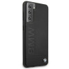 BMW BMHCS21MSLLBK Signature Logo Imprint kõvakate Samsung Galaxy S21+ jaoks, must